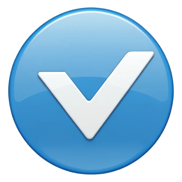 verified badge emoji, checkmark in a circle sticker