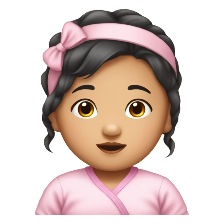 An  Asian  baby girl sticker