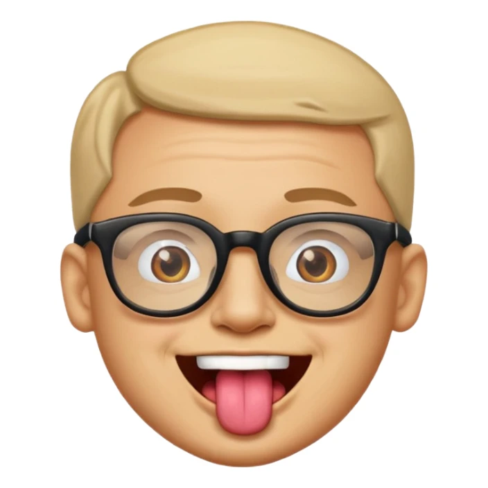 Glasses man🤓👅 sticker