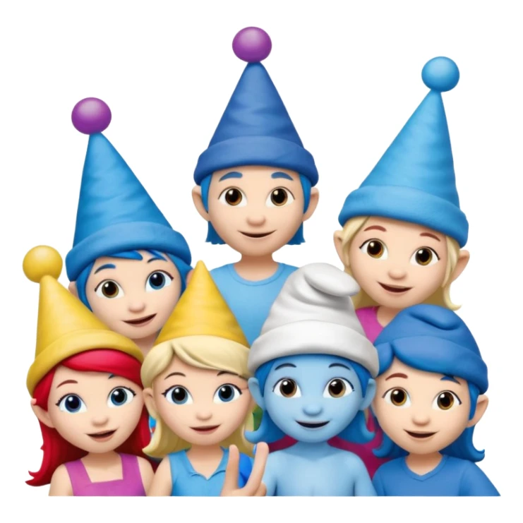 Smurf community tik tok fun sticker