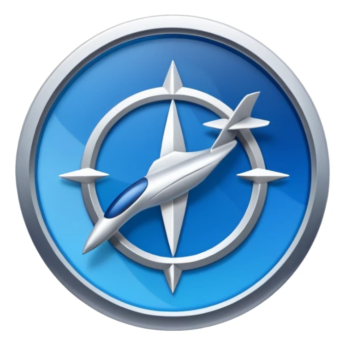 A clean, modern, and professional logo design for a project management and planning framework. The logo should visually represent the journey from initial concept to successful execution. sticker