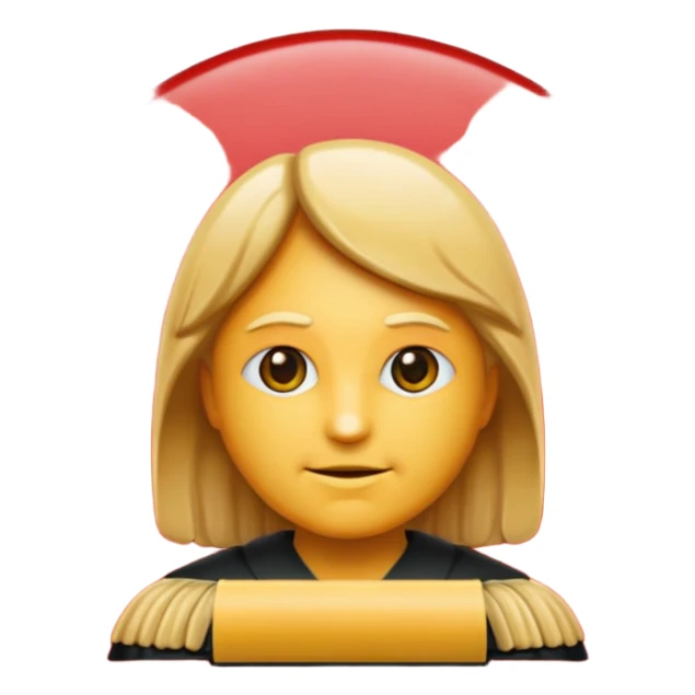 judge emoji in apple style sticker