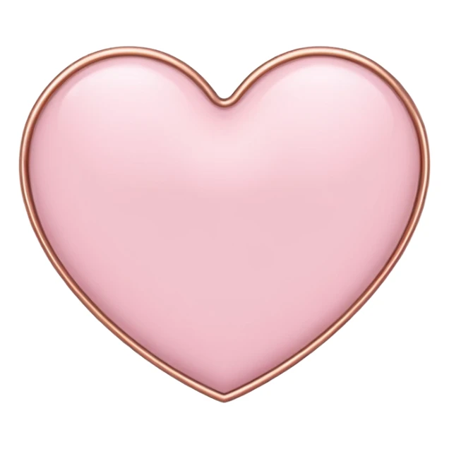 I need a pink and white and rose gold Heart emoji sticker