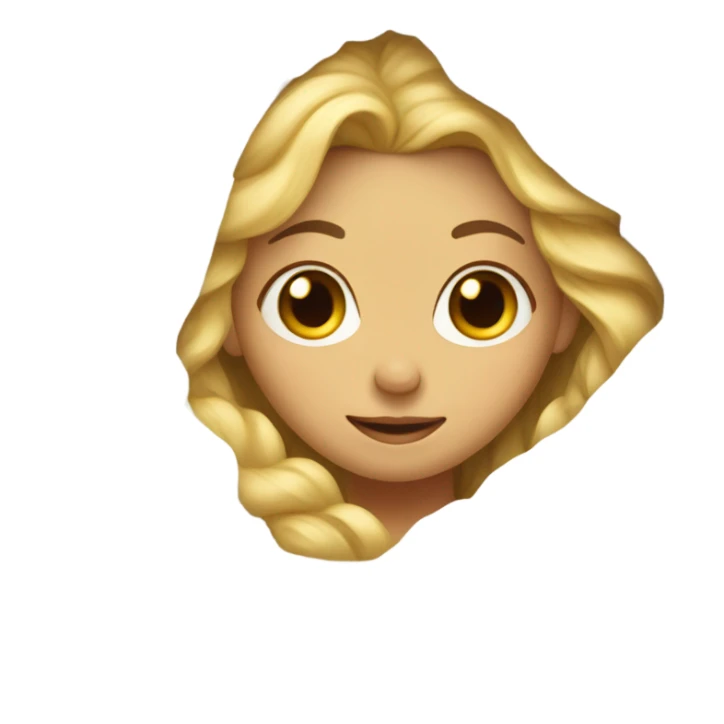 Blonde girl wrapped in cosy bedsheet sticker