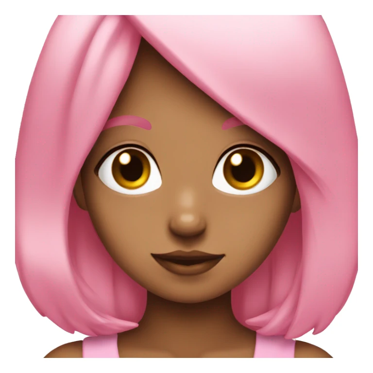 Cutecore pink  girl emoji  sticker