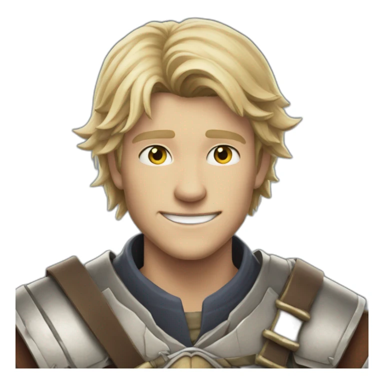 Thorfinn from Finland saga smiling sticker