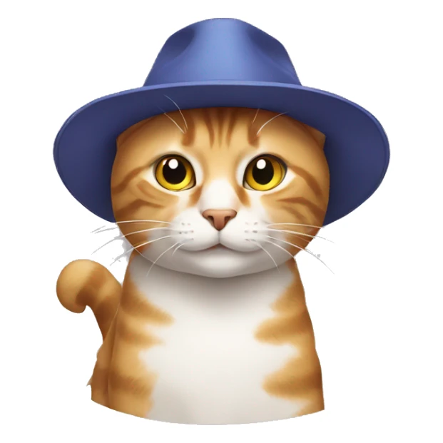 cat with hat sticker