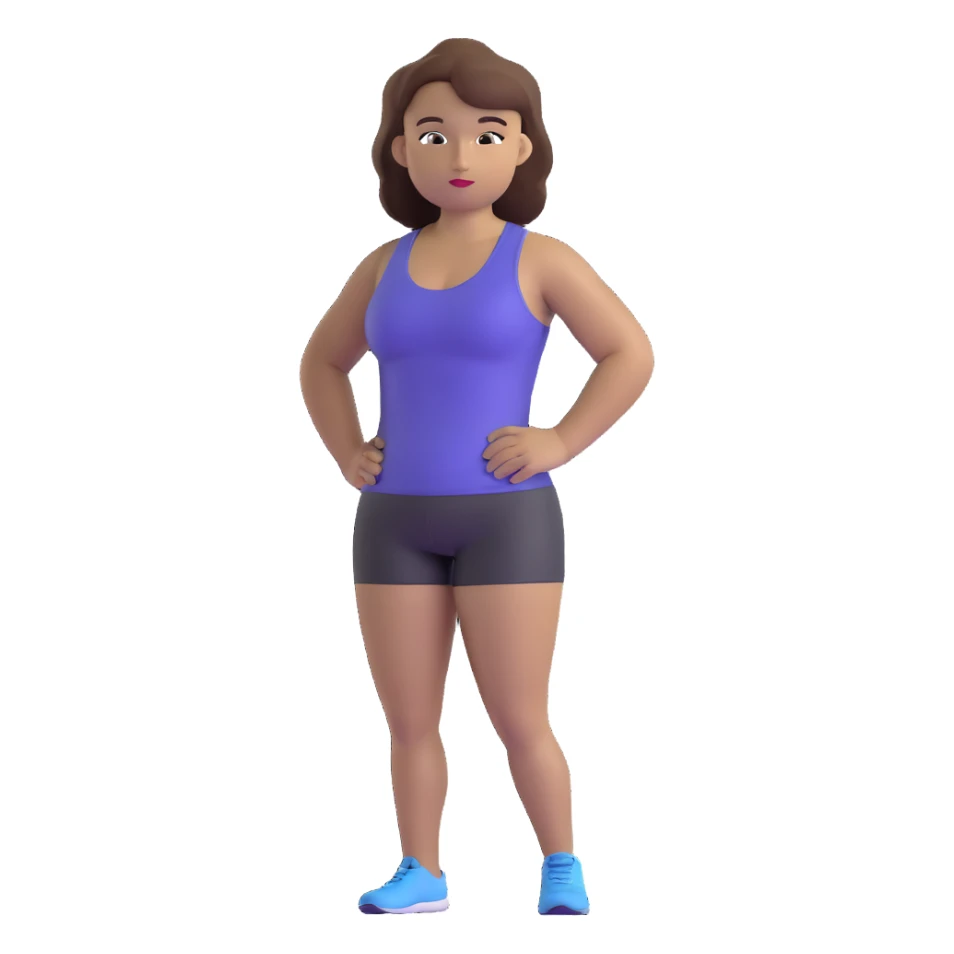 athlete with white skin and curvy brown hair sticker