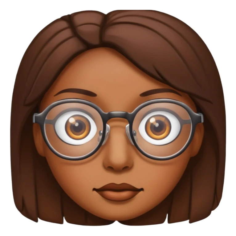 just eyes with glasses, no faces sticker