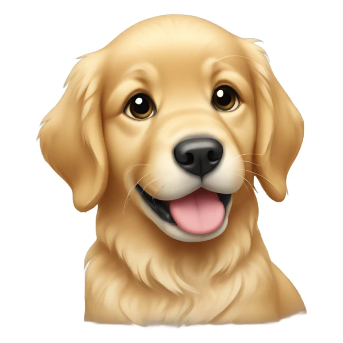 Baby golden retriever sticker