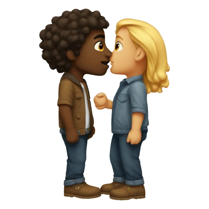 Of DeuTwo lovers kissing  sticker