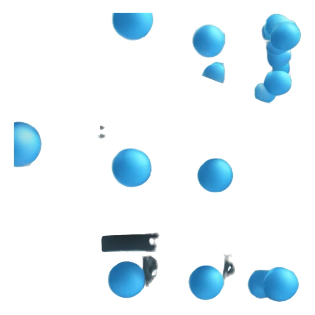 tall metal shelves with many blue orb prophecies sticker