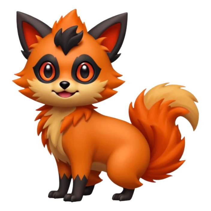 Zorua-Fakémon-hybrid-creature (full body)  sticker