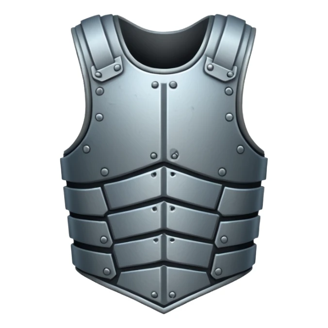 Body armor Emoji fantasy pixel art style sticker