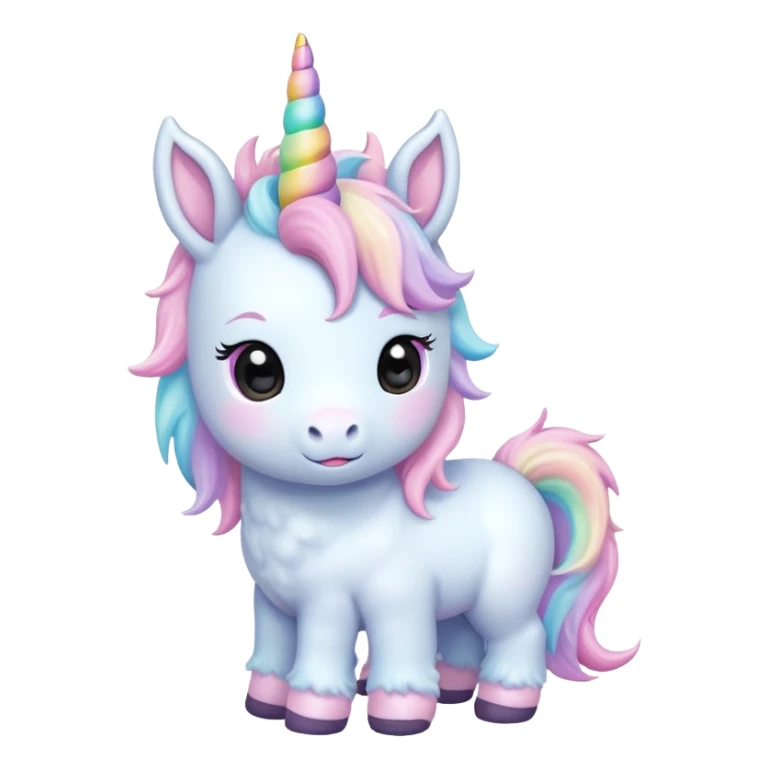 baby unicorn, chibi full body sticker