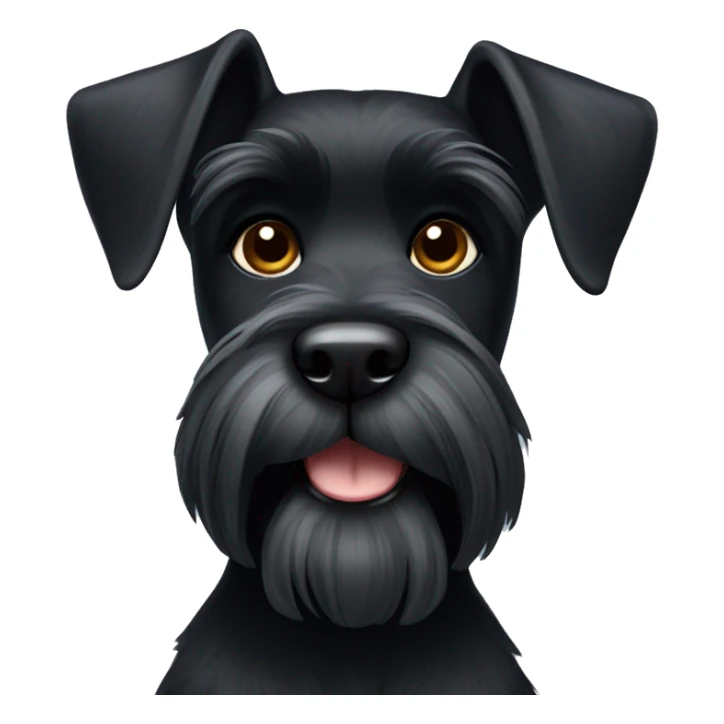 Black schnauzer sticker