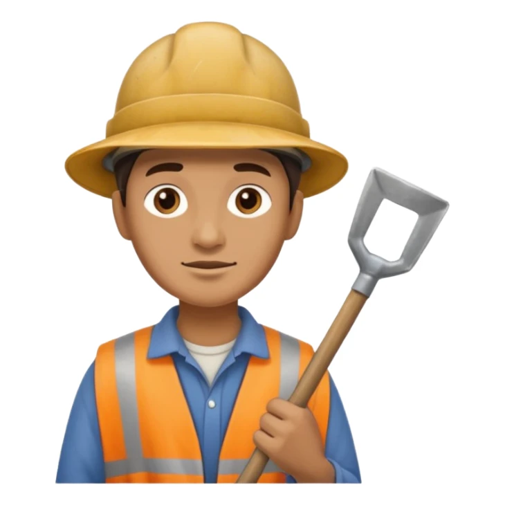 Field Digger with Shovel from Archaeology Team sticker