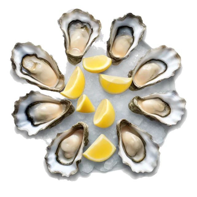 Plate of oysters  sticker