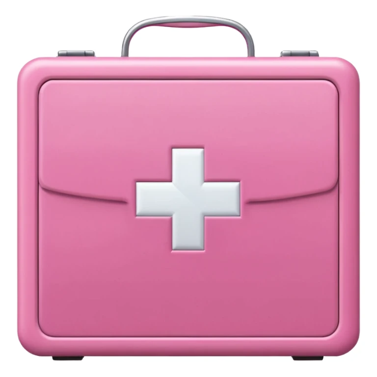 
pink first aid kit cabinet front glass sticker