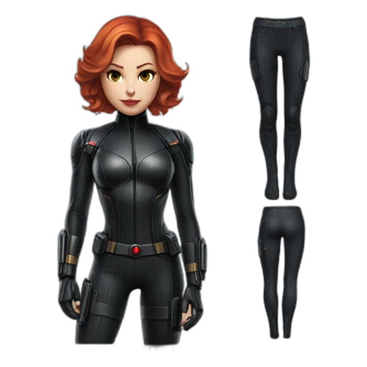 cat in avengers’ black widow suit full body sticker