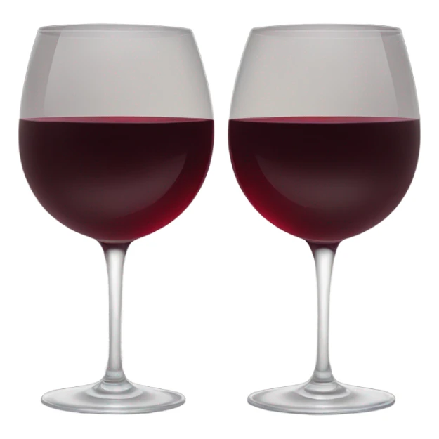 red two glasses of wine sticker