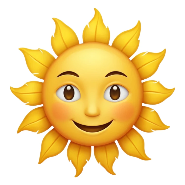 smiling sun emoji sticker