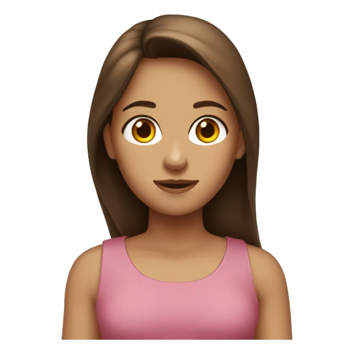 girl with brown hair skibidi toilet  sticker