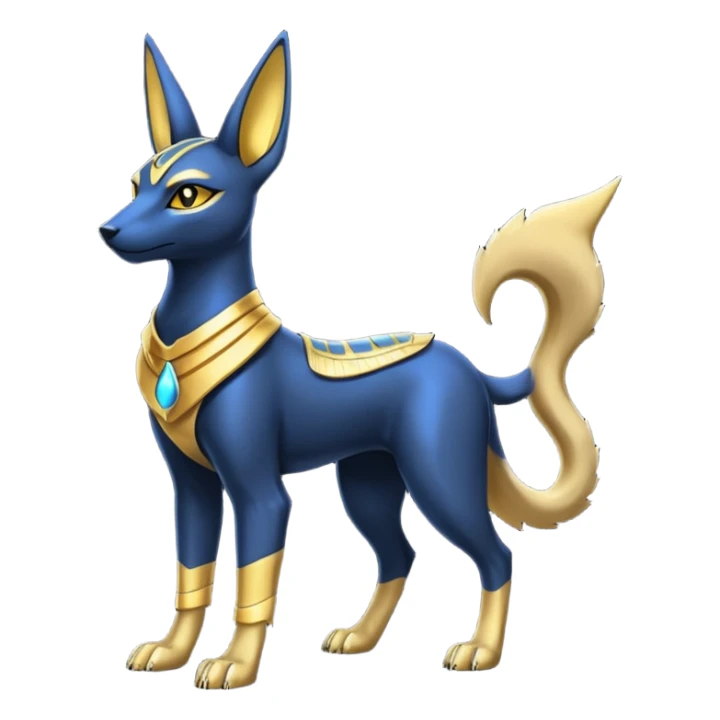 Anubis-Umbreon-fusion (full body) sticker