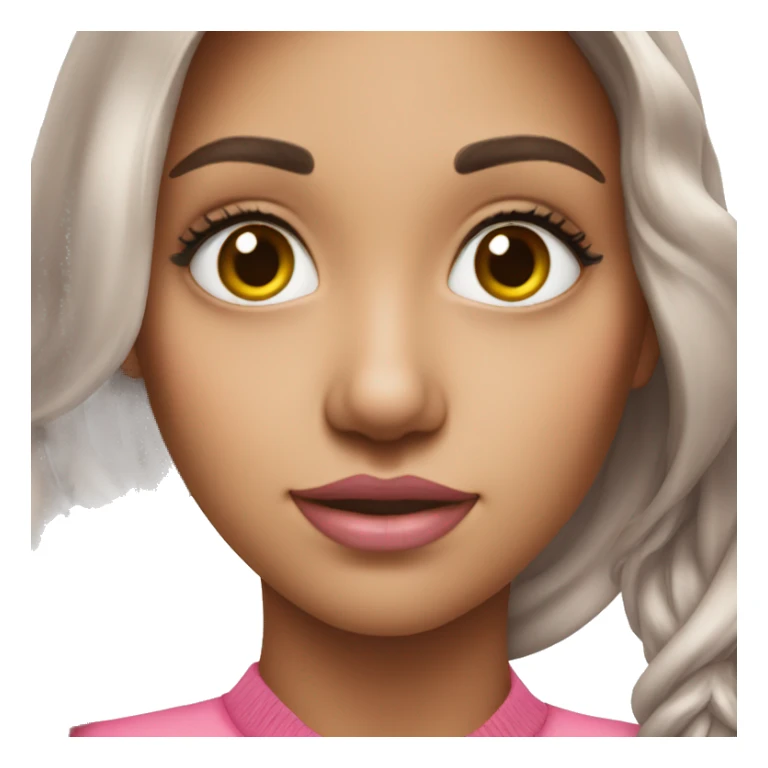 selfie of girl in pink smaill  sticker