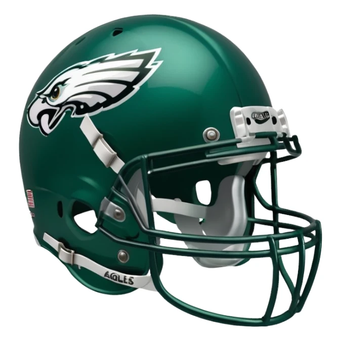 Philadelphia Eagles football helmet emoji sticker