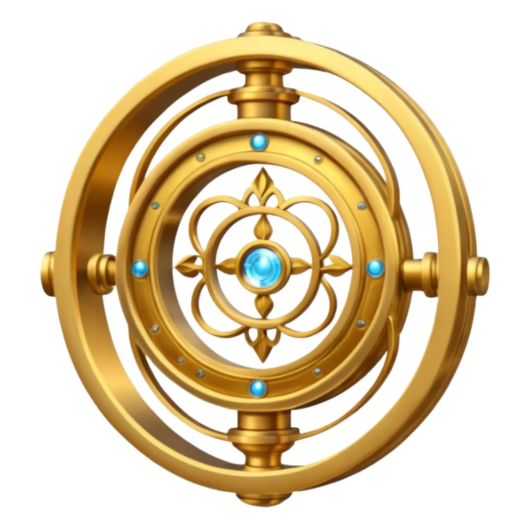 A time turner from harry potter with magic swirls around it  sticker