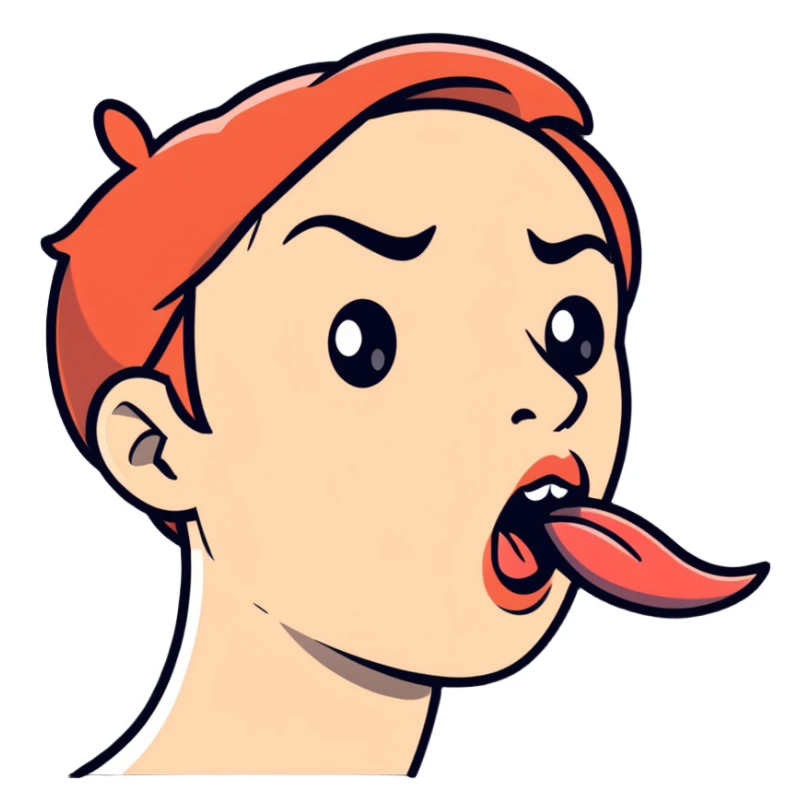 Person demonstrating mewing technique, side profile with visible jawline, tongue positioned on roof of mouth sticker