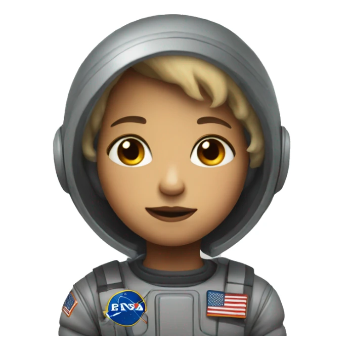 Space short child sticker