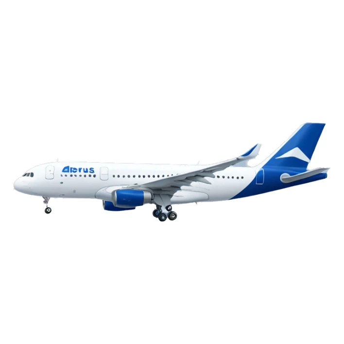 Airbus weiß blaue Lackierung  sticker