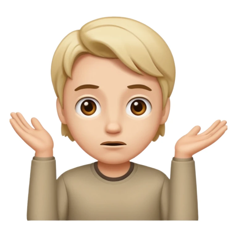 Me shrugging sticker