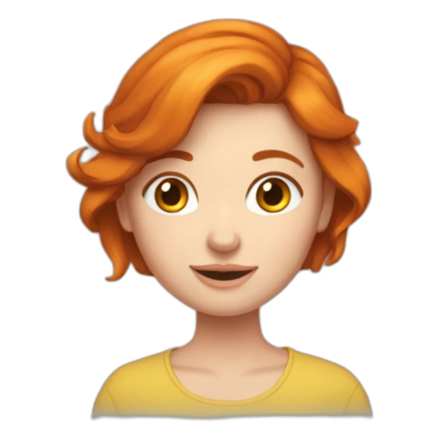 Une fille rousse folle a lié  sticker