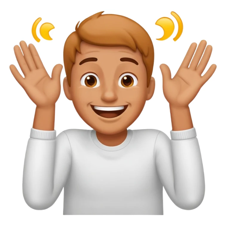 a person having there hands around there thought and laughing  sticker