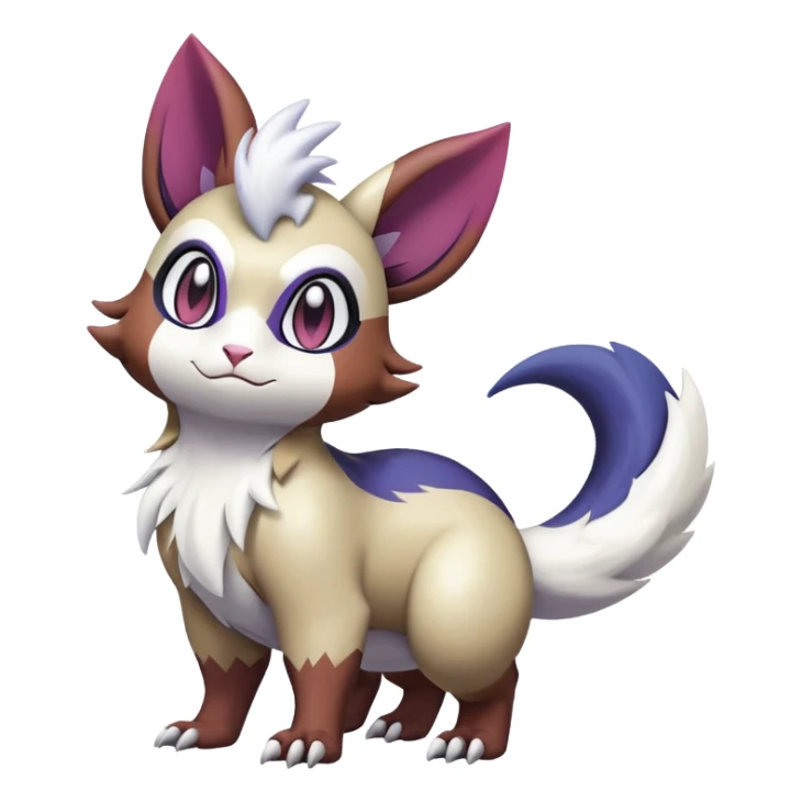 ShinyFurret-Absol-Noibat-Noivern-Hybrid (Full body) sticker