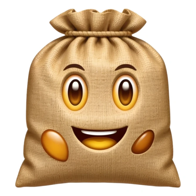 square sack of bag sticker