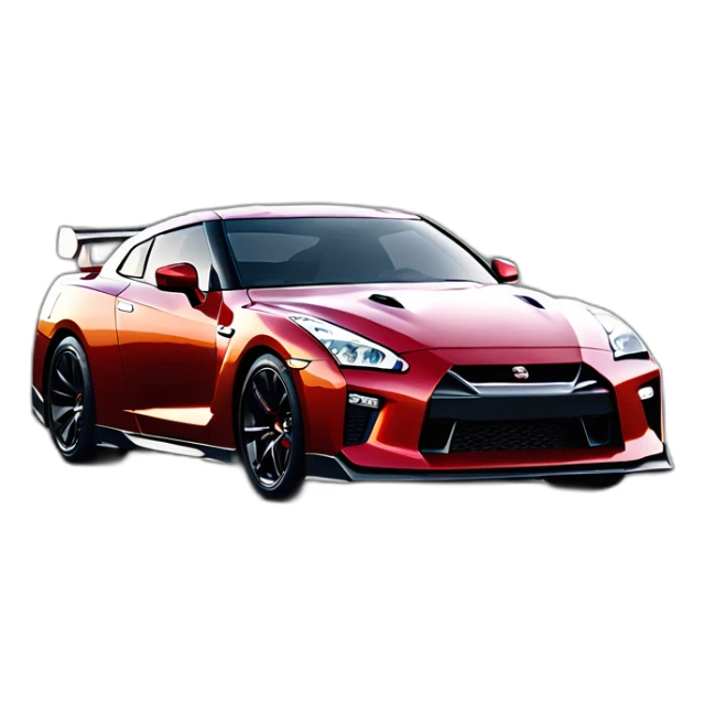 nissan gtr35 mixed with toyota supra mk4 sticker