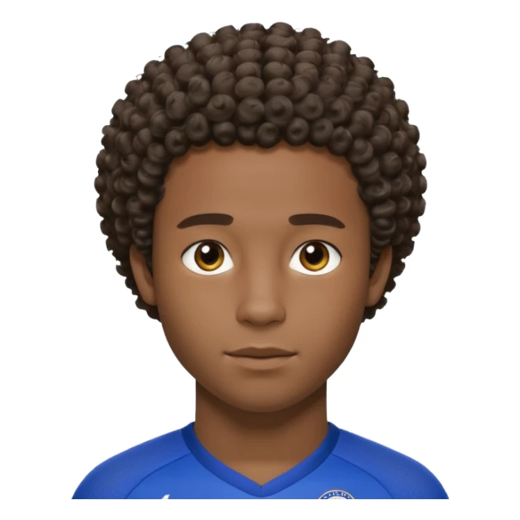 Chelsea player Esteban, with short curly hair and dark skin. sticker