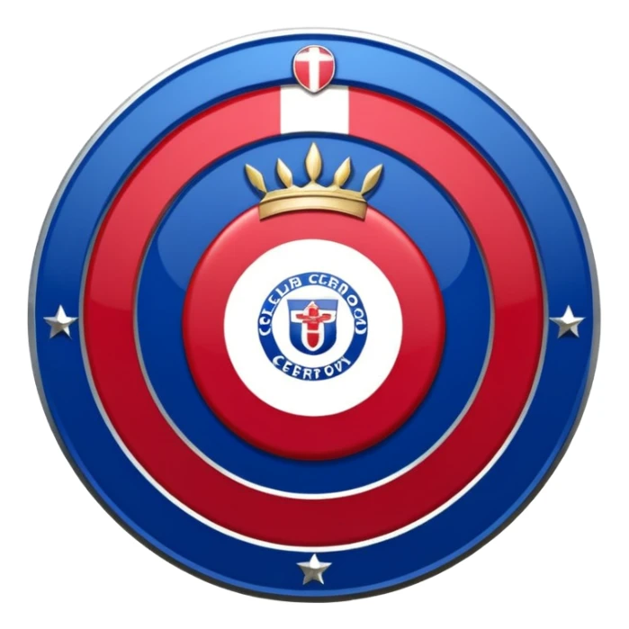 Escudo del club cerro porteño de Paraguay escudo original sticker
