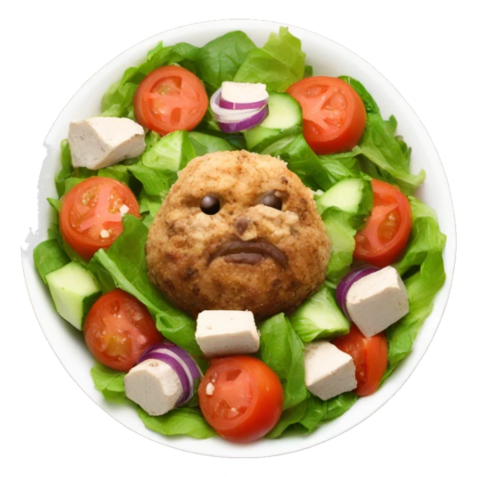 greek chicken meatball salad sticker