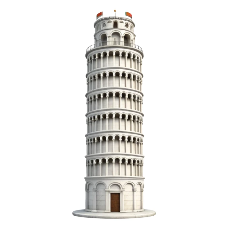 leaning tower of pisa sticker
