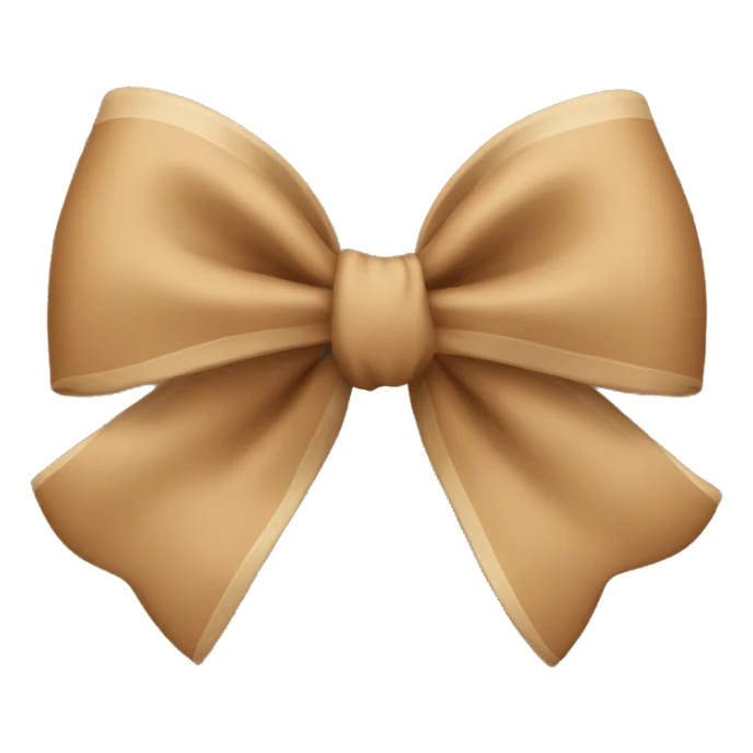 Light Brown bow  sticker