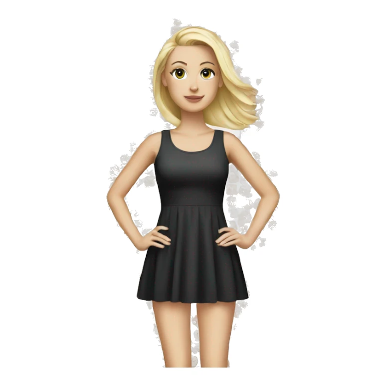 white girl Minidress sticker