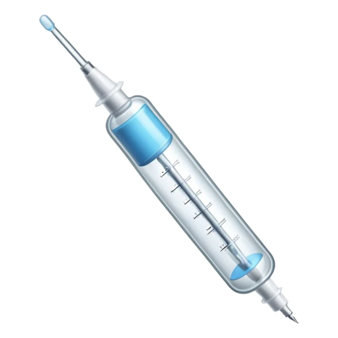Empty medical syringe with no liquid inside, clear barrel sticker