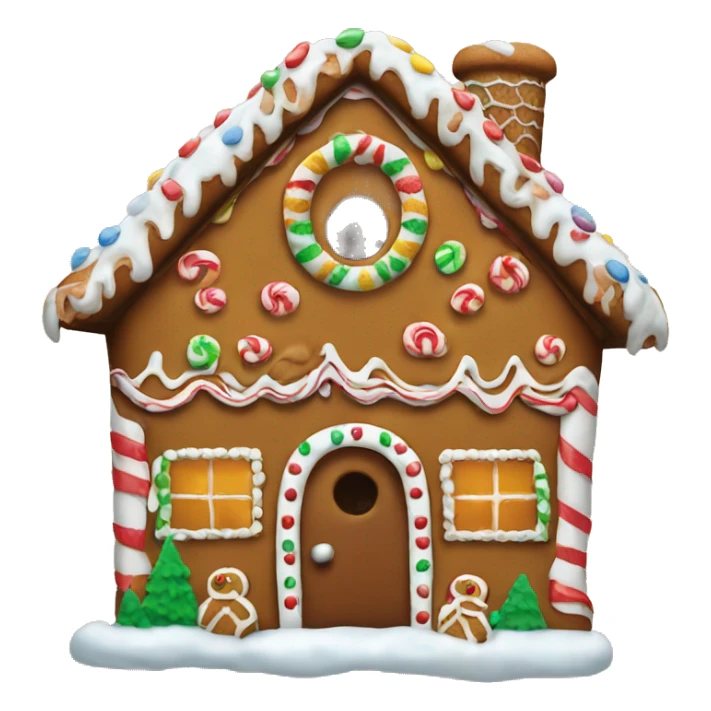 Gingerbread house sticker