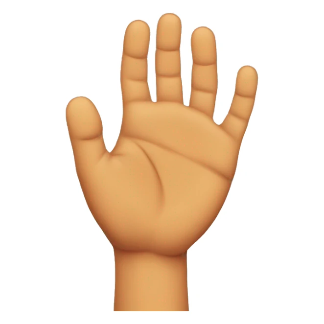 Hand that is bend a little, which look like a tiger hand pose  sticker