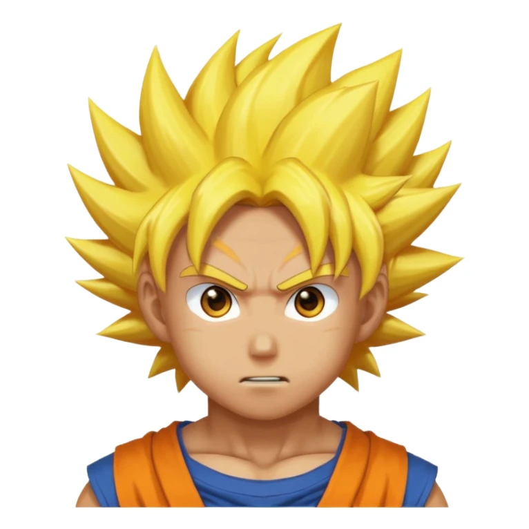 A man with no shirt and oura surrounding him like goku sticker